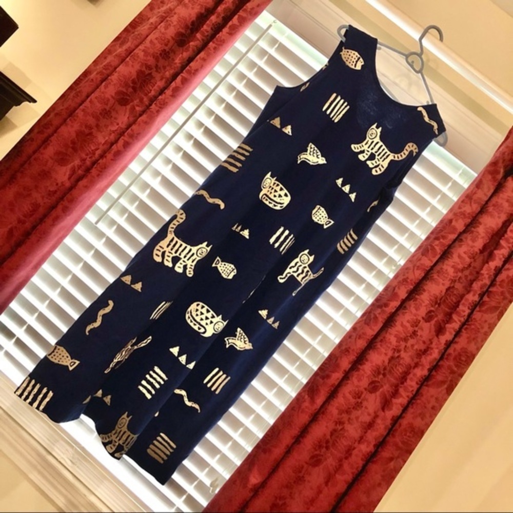 Animal print cotton dress
